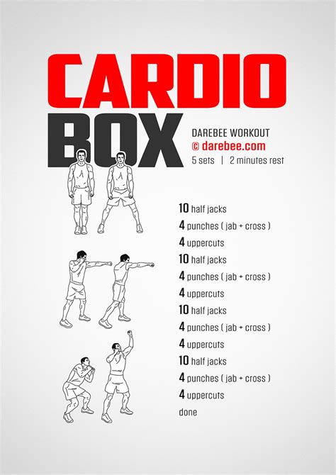 Cardio Box Workout | Kickboxing workout, Home boxing workout, Box workout