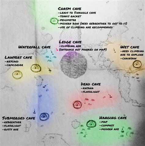 The Forest Map Of Cave Entrances