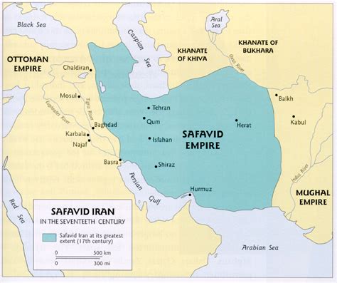 The Safavid Empire in the 17th century - Full size