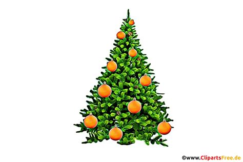 Christmas tree decorated with balls clipart