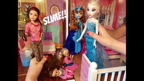 Anna and Elsa SLIME prank! - YouTube