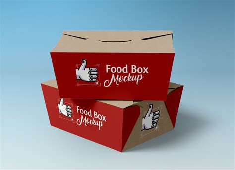 Free Sandwich, Food Box & Paper Cup Packaging Mockup PSD - Good Mockups