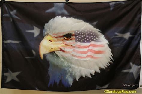 Patriotic Eagle Flag