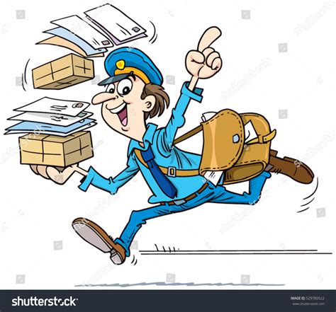 Mailman cartoon Images, Stock Photos & Vectors | Shutterstock