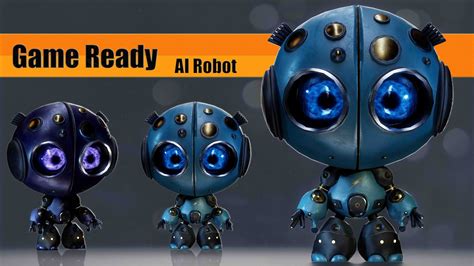 ArtStation - AI Robot _ 3D Model + 4k PBR Textures | Game Assets