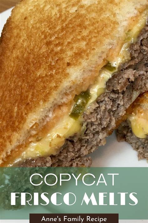 Copycat Frisco Melt Sauce and Sandwich | Frisco melt, Recipes, Copycat ...