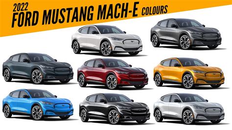 2022 Ford Mustang Mach-E Premium - All Color Options - Images | AUTOBICS - YouTube