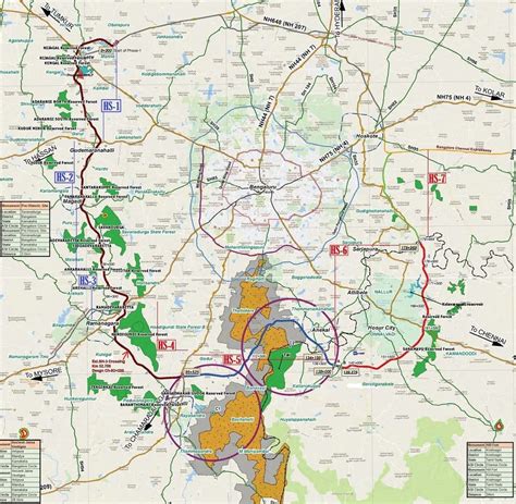 Bangalore Satellite Town Ring Road (STRR) - Map, Route, Status & Latest ...