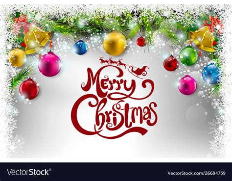 Merry christmas everyone greeting card Royalty Free Vector