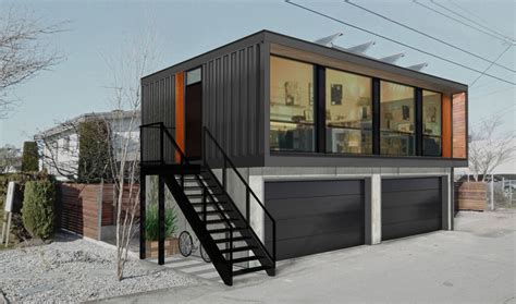 HonoMobo Create Shipping Container Homes Above Garages