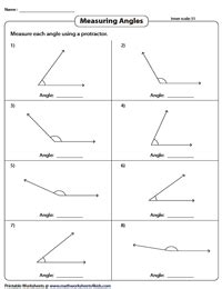 Measuring Angles Using Protractor