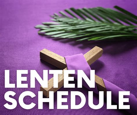 Lenten Schedule 2022 - St. Matthew's Episcopal Church