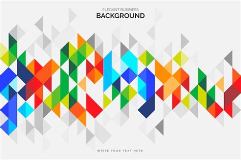 Free Vector | Colorful Business Background with Geometric Shapes