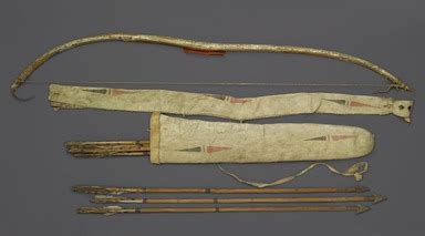 Brooklyn Museum: Arts of the Americas: Bow, Bow Case, Arrows and Quiver