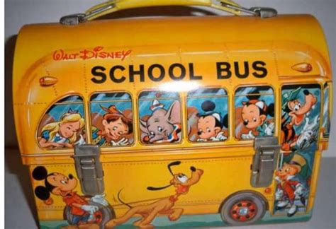 Disney School Bus Lunch Box in 2022 | Vintage lunch boxes, Vintage toys ...