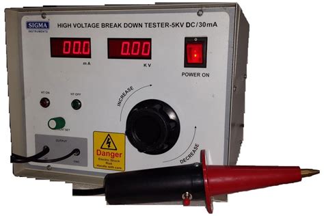 HIGH VOLTAGE TESTER "SIGMA", 0-5KV DC, 3-30mA, Sigma Instruments - Sunil Associates, Test and ...