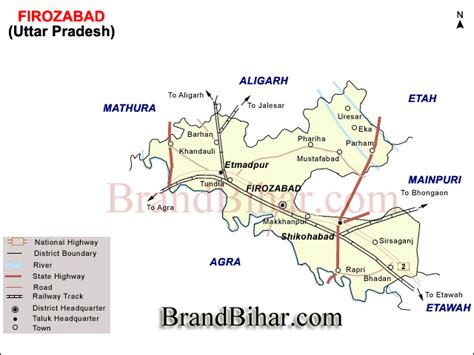 Firozabad Map Map of Firozabad Uttar Pradesh Firozabad District Map ...