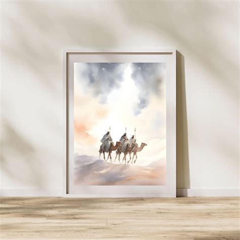 Nativity Scene Three Wise Men DIGITAL Download,christmas Printable Wall ...