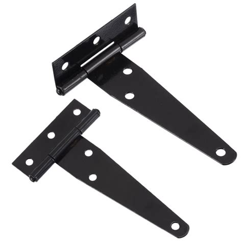 Iron Tee Hinge Black T hinges Cabinet Hinge Garden Shed 4 12inch Wooden Door Gate for Light ...