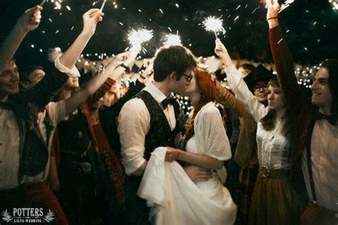 Harry & Ginny wedding | Harry and ginny, Lily evans potter, Harry potter