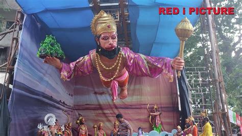 Hanuman & Nandibail Cave decoration - Pune Ganpati Festival - YouTube