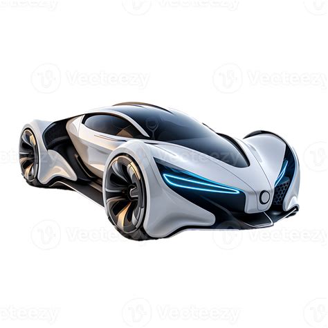 AI generated 3D Rendered Futuristic Car Isolate On Transparent Background 35500238 PNG