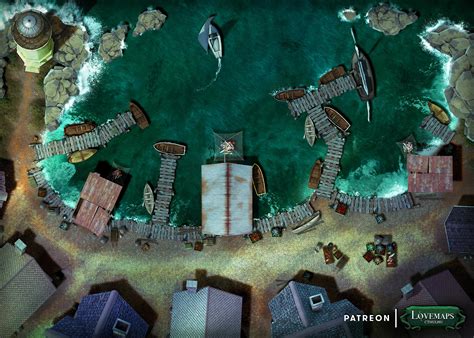 Innsmouth Harbor : r/battlemaps