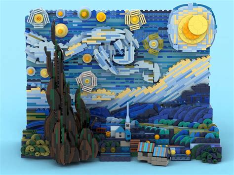 This Man Recreated Vincent Van Gogh’s "The Starry Night" Using LEGO ...