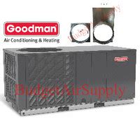 Goodman 4 Ton 16 Seer Heat Pump "All in One" Package unit Horizontal - Budget Air Supply