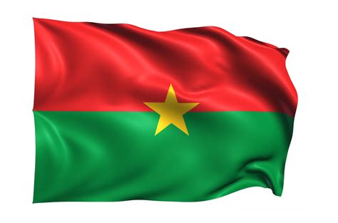 Burkina Faso Waving flag Realistic Transparent Background 15309621 PNG