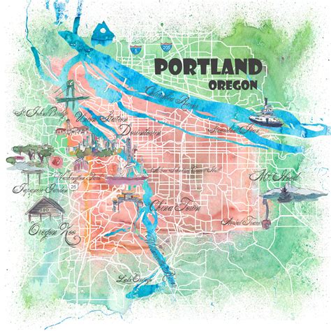 Labe Mitones Indígena portland oregon mapa Levántate petróleo crudo ...