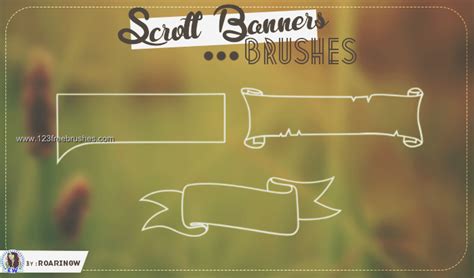 Scroll Banner Template | All Photoshop Brushes | 123Freebrushes