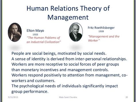 an alternative to scientific management was the human relations movement | Motivation theory ...