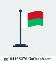 900+ Royalty Free Flag Of Madagascar Vector Illustration Clip Art - GoGraph