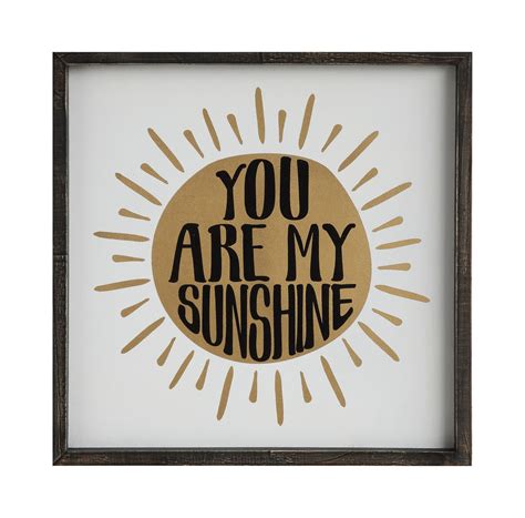 You Are My Sunshine Framed Wall Art | HOM Furniture | Wall decor, Wood wall decor, You are my ...