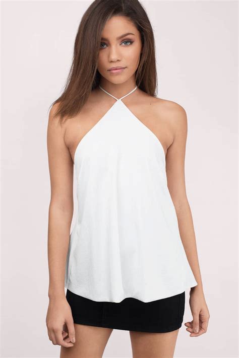 White Halter Top | WardrobeMag.com