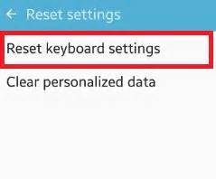 How to Reset Keyboard Settings Android Phone