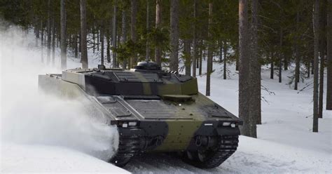 BAE System's CV90 armor vehicle uses F1 racing suspension technology