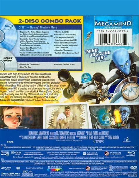 Megamind (Blu-ray + DVD Combo) (Blu-ray 2010) | DVD Empire