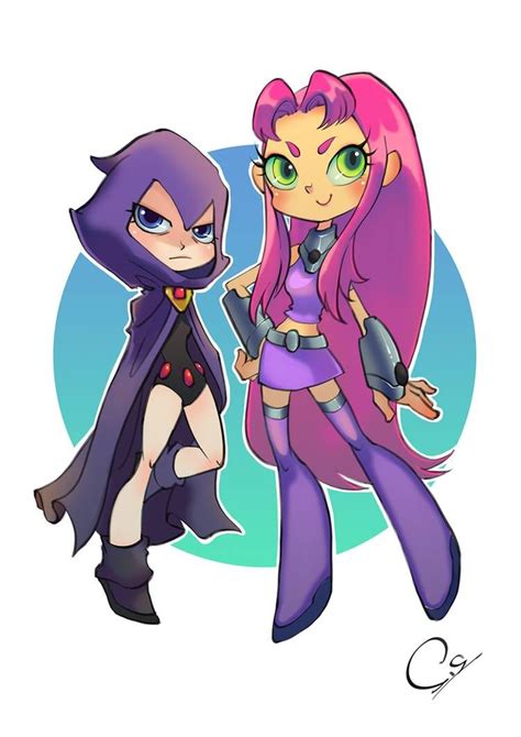 Raven and Starfire by ShadeShark on DeviantArt | Raven teen titans, Raven teen titans go, Teen ...