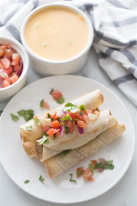 Taquitos and Easy Cheese Sauce - Confessions of a Fit Foodie