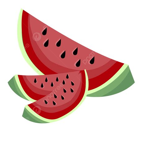 Slices Of Watermelon Potongan Buah Semangka, Watermelon, Semangka, Fruite PNG and Vector with ...