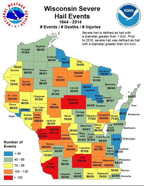 Wisconsin Tornado and Severe Weather Statistics