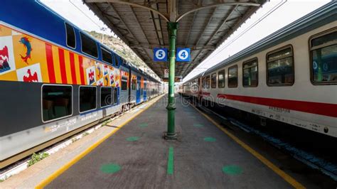 Railway Station in Ventimiglia, Italy Editorial Stock Photo - Image of ...