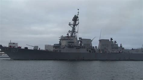 USS GRAVELY (DDG 107) arriving at Rostock, Germany, on March 1, 2019. - YouTube