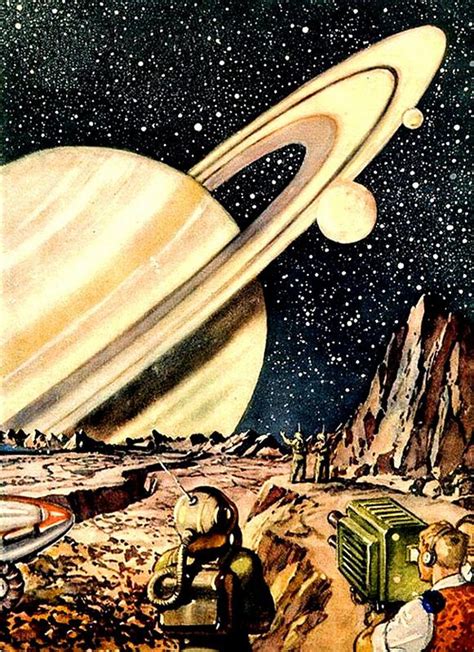 Technology - Youth 1954 №07 | Retro futurism, Space art, Vintage space art