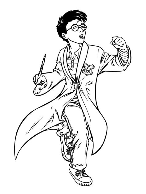 Harry Potter 7 coloring page - Download, Print or Color Online for Free