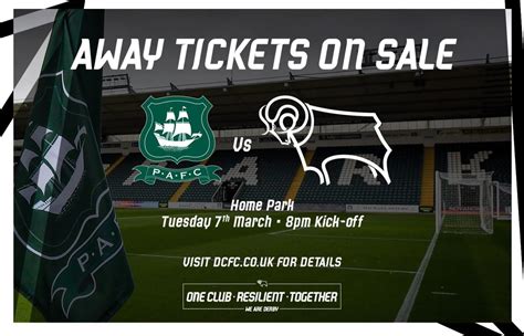 Ticket Information: Plymouth Argyle (A) - Blog - Derby County