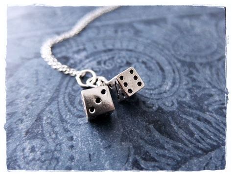 Silver Movable Dice Necklace Sterling Silver Movable Dice | Etsy