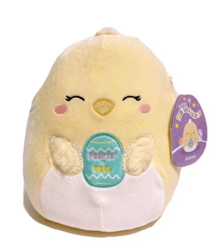 Squishmallows Kellytoy 2023 Easter Squad D 8" Aimee the Chick Plush Doll Toy | #4622407551